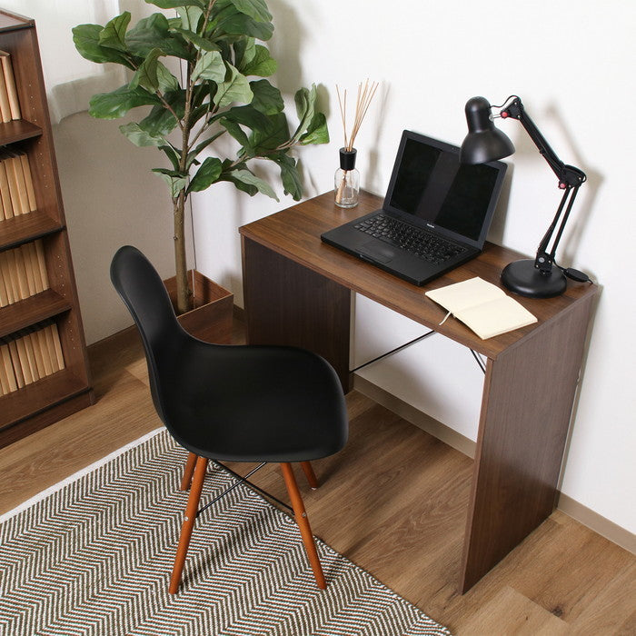 EZBOワイヤーデスク MBR EZ-DK80 ミディアムブラウン 幅800×奥行420×高さ720mm fj-71864の画像