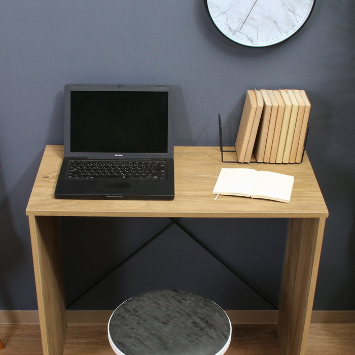 EZBOワイヤーデスク OAK NA EZ-DK80 オｰクナチュラル 幅800×奥行420×高さ720mm fj-71865の画像