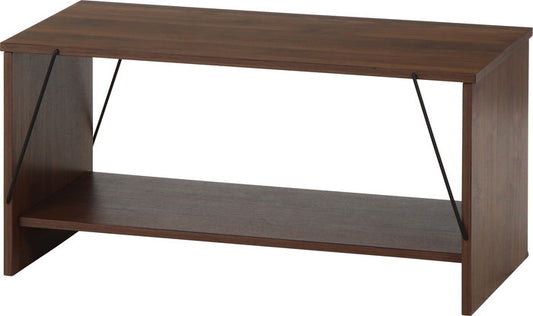 EZBOワイヤーテーブル MBR EZ-TA80 ミディアムブラウン 幅800×奥行420×高さ400mm fj-71866の画像