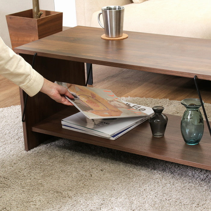 EZBOワイヤーテーブル MBR EZ-TA80 ミディアムブラウン 幅800×奥行420×高さ400mm fj-71866の画像