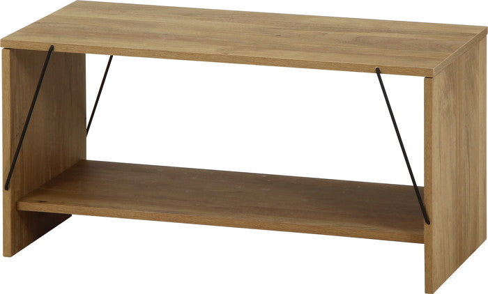 EZBOワイヤーテーブル OAK NA EZ-TA80 オｰクナチュラル 幅800×奥行420×高さ400mm fj-71867の画像