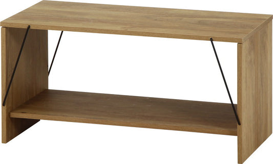 EZBOワイヤーテーブル OAK NA EZ-TA80 オｰクナチュラル 幅800×奥行420×高さ400mm fj-71867の画像