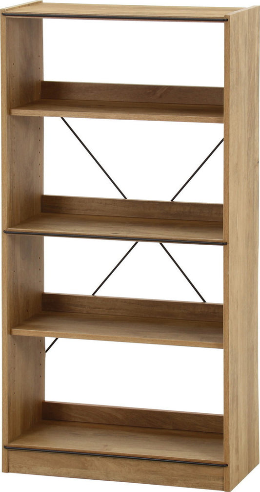 EZBOオープンラック4段 OAK NA EZ-OP4 オｰクナチュラル 幅600×奥行280×高さ1200mm fj-71871の画像