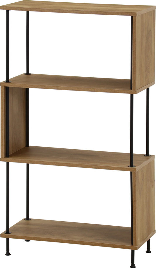 EZBOツイストロックS型ディスプレイラック4段 OAK EZ-DS4 オｰクナチュラル 幅600×奥行300×高さ1070mm fj-71877の画像