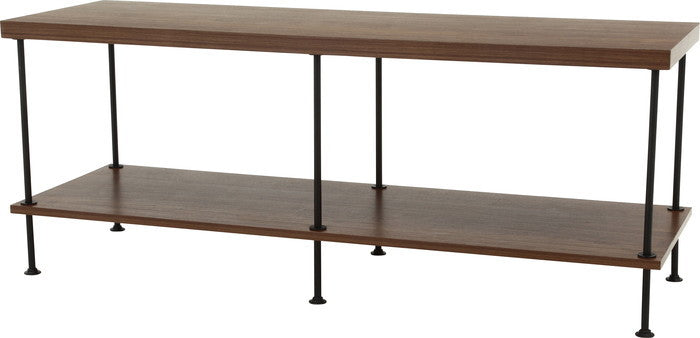 EZBOツイストロック テレビ台 TV台120幅 MBR EZ-TV120 ミディアムブラウン 幅1200×奥行400×高さ480mm fj-71880の画像