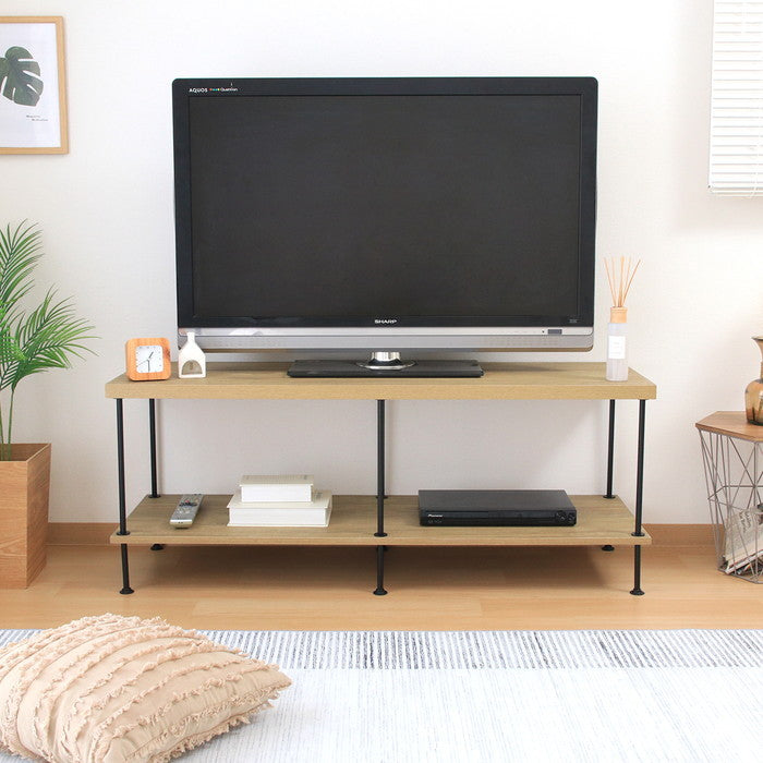 EZBOツイストロック テレビ台 TV台120幅 OAK NA EZ-TV120 オｰクナチュラル 幅1200×奥行400×高さ480mm fj-71881の画像