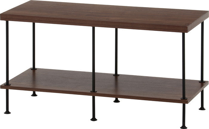 EZBOツイストロック テレビ台 TV台90幅 MBR EZ-TV90 ミディアムブラウン 幅900×奥行400×高さ480mm fj-71882の画像