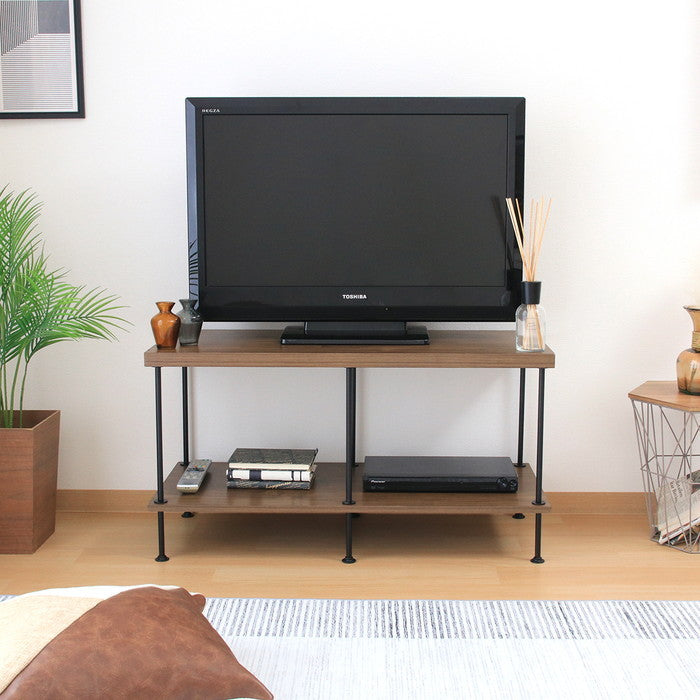 EZBOツイストロック テレビ台 TV台90幅 MBR EZ-TV90 ミディアムブラウン 幅900×奥行400×高さ480mm fj-71882の画像