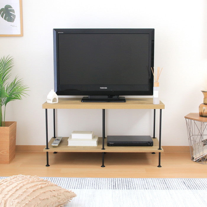 EZBOツイストロック テレビ台 TV台90幅 OAK NA EZ-TV90 オｰクナチュラル 幅900×奥行400×高さ480mm fj-71883の画像