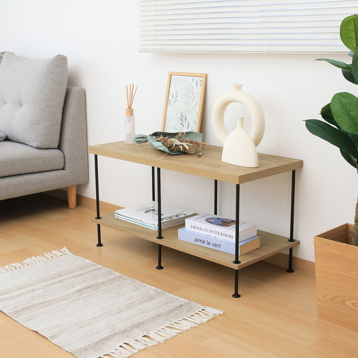 EZBOツイストロック テレビ台 TV台90幅 OAK NA EZ-TV90 オｰクナチュラル 幅900×奥行400×高さ480mm fj-71883の画像