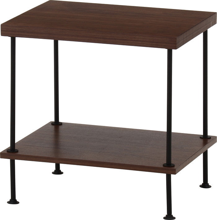 EZBOツイストロック サイドテーブル MBR EZ-STA ミディアムブラウン 幅470×奥行400×高さ480mm fj-71884の画像