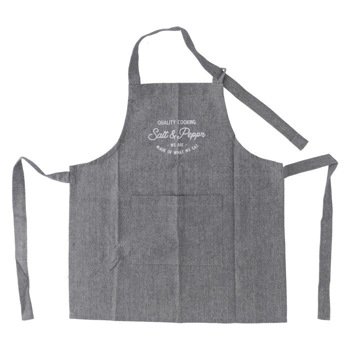 お手伝いエプロン Salt&Pepper チャコール 幅480×奥行2×高さ535 fj-71953の画像