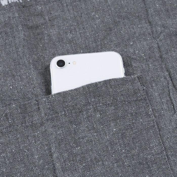 お手伝いエプロン Salt&Pepper チャコール 幅480×奥行2×高さ535 fj-71953の画像