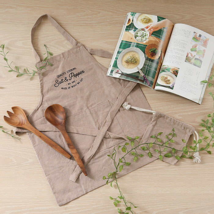お手伝いエプロン Salt&Pepper ビスケット 幅480×奥行2×高さ535 fj-71954の画像