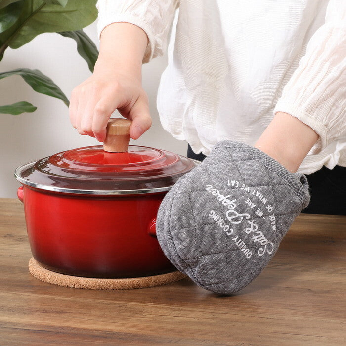 ミトン Salt&Pepper チャコール 完成品 W150×D15×H180mm 0.07kg fj-71956の画像
