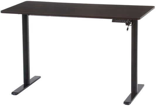 電動昇降 デスク クロイー BR×BK ブラウン×ブラック 組立品 W1200×D610×H730-1180mm fj-72052の画像