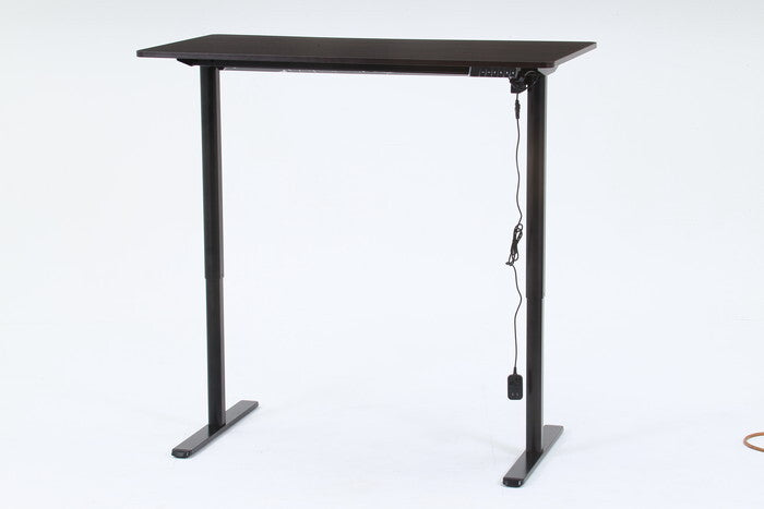 電動昇降 デスク クロイー BR×BK ブラウン×ブラック 組立品 W1200×D610×H730-1180mm fj-72052の画像