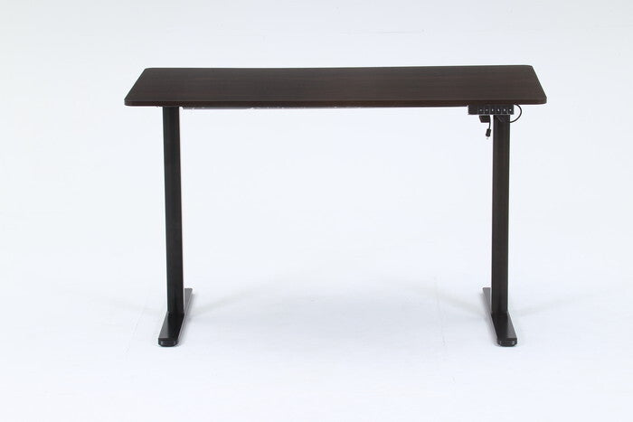 電動昇降 デスク クロイー BR×BK ブラウン×ブラック 組立品 W1200×D610×H730-1180mm fj-72052の画像