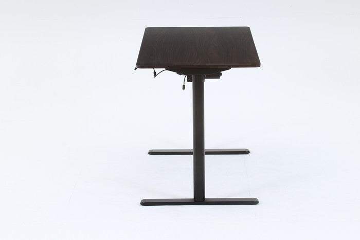 電動昇降 デスク クロイー BR×BK ブラウン×ブラック 組立品 W1200×D610×H730-1180mm fj-72052の画像