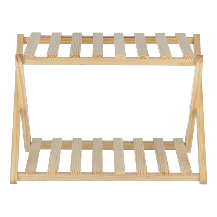 フォールディング ウッドラック リム 2段 NAxNA NAxNA 幅450×奥行270×高さ320 折りたたみ 折り畳み fj-72151の画像