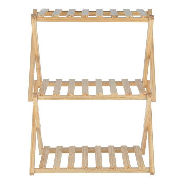 フォールディング ウッドラック リム 3段 NAxNA NAxNA 幅450×奥行270×高さ620 折りたたみ 折り畳み fj-72154の画像