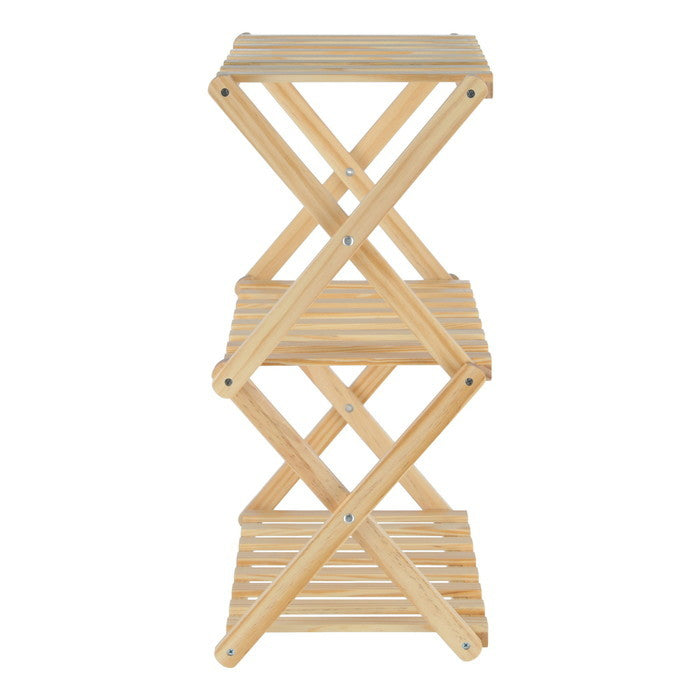 フォールディング ウッドラック リム 3段 NAxNA NAxNA 幅450×奥行270×高さ620 折りたたみ 折り畳み fj-72154の画像