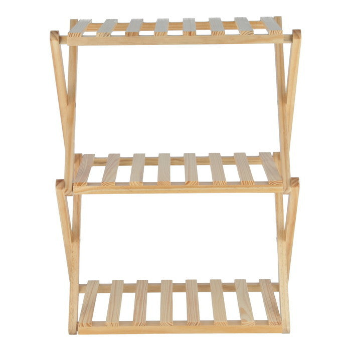 フォールディング ウッドラック リム 3段 NAxNA NAxNA 幅450×奥行270×高さ620 折りたたみ 折り畳み fj-72154の画像