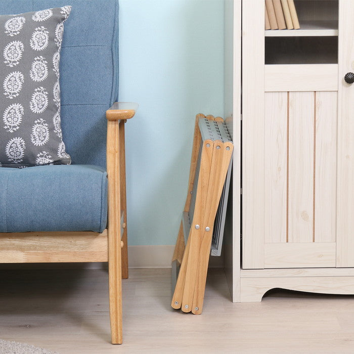 フォールディング ウッドラック リム 3段 GYxNA GYxNA 幅450×奥行270×高さ620 折りたたみ 折り畳み fj-72156の画像