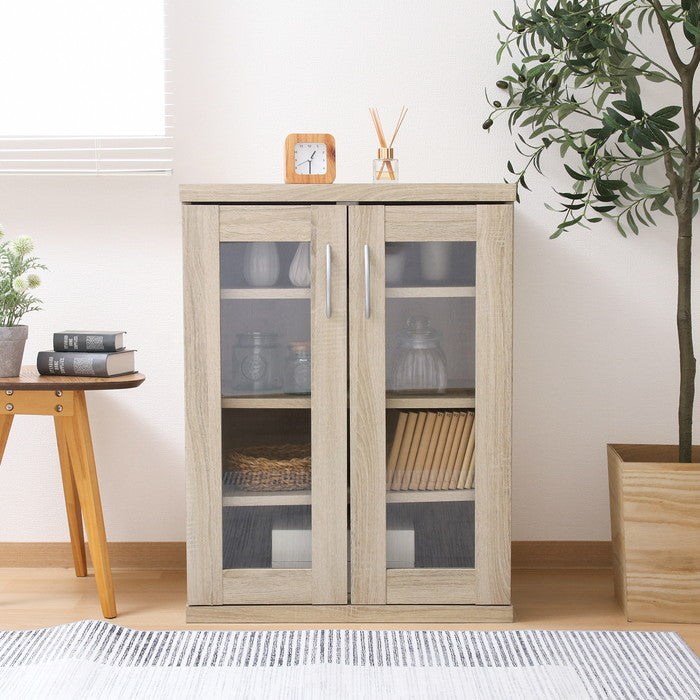 ラルゴ キャビネット オーク 6080CA オｰク 幅600×奥行415×高さ800mm fj-73402の画像