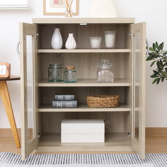 ラルゴ キャビネット オーク 6080CA オｰク 幅600×奥行415×高さ800mm fj-73402の画像