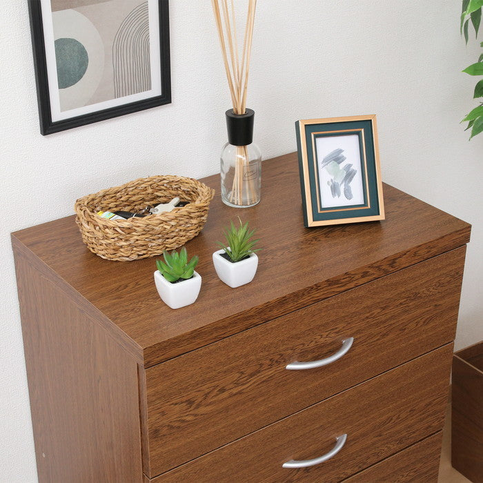 ラルゴ チェスト オークBR 6080CH オｰクブラウン 幅600×奥行415×高さ800mm fj-73407の画像