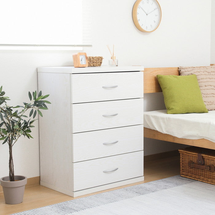 ラルゴ チェスト オークWH 6080CH オｰクホワイト 幅600×奥行415×高さ800mm fj-73411の画像