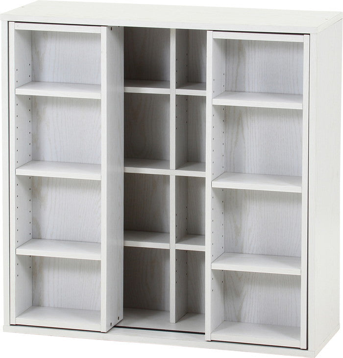 ダブルスライドラック オークWH DS9090 DS9090 オｰクホワイト 幅890×奥行290×高さ890mm fj-73416の画像