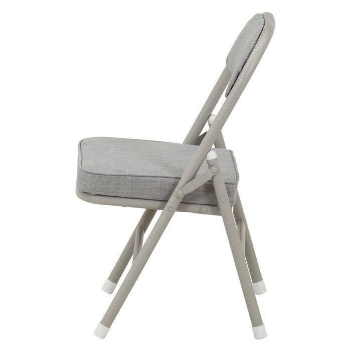 折りたたみ チェア ロータイプ GY グレー 完成品 W340×D340×H535mm 2.35kg fj-73628の画像