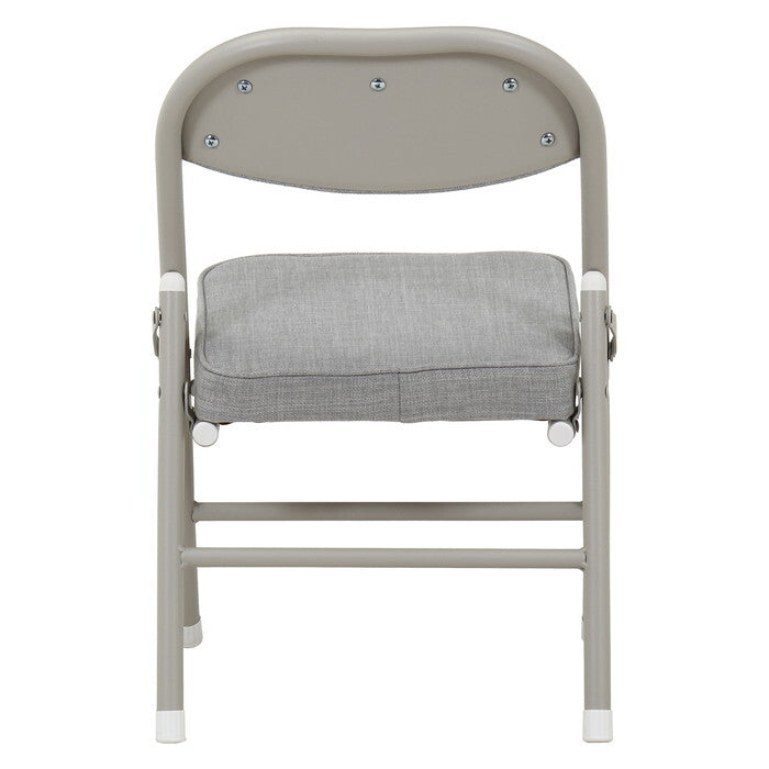 折りたたみ チェア ロータイプ GY グレー 完成品 W340×D340×H535mm 2.35kg fj-73628の画像