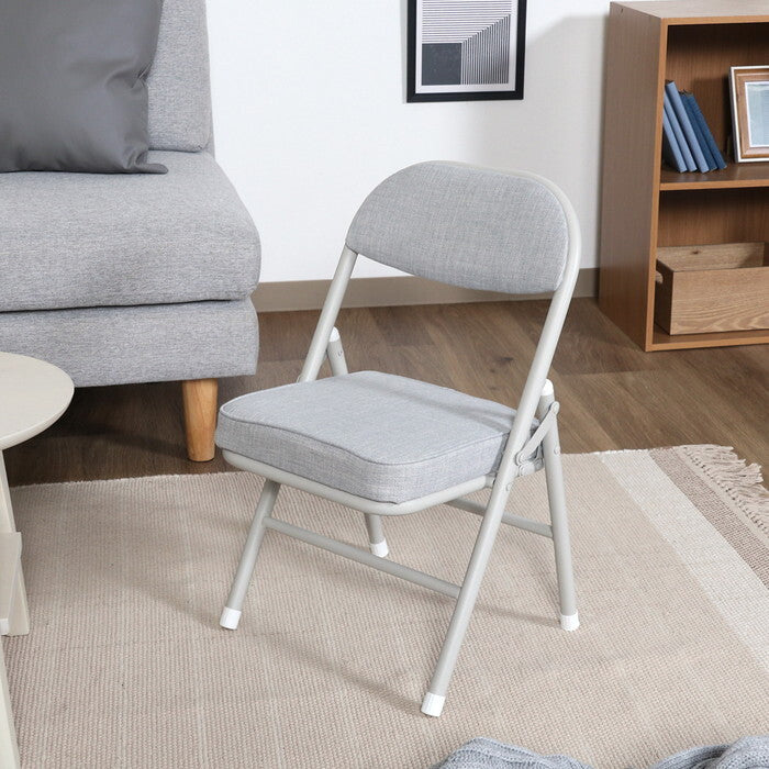 折りたたみ チェア ロータイプ GY グレー 完成品 W340×D340×H535mm 2.35kg fj-73628の画像
