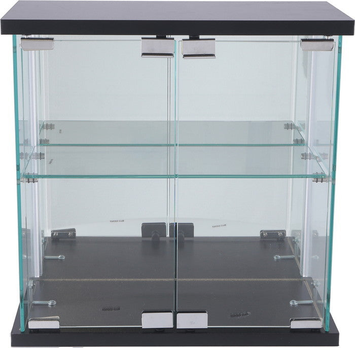 卓上ガラスコレクションケース BK G256-M BK ブラック 幅425×奥行200×高さ425mm fj-74073の画像