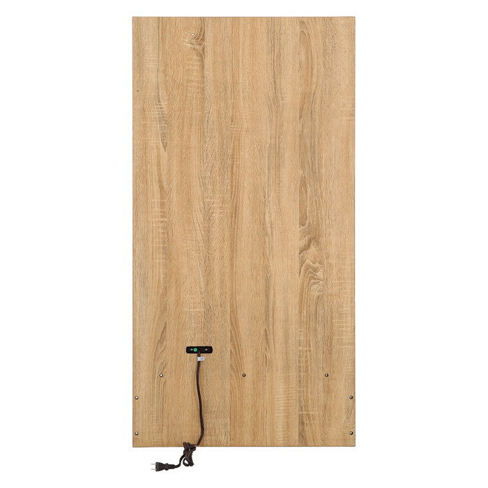 バックボード スフィーダ 棚板付き NA ナチュラル 組立品 W600×D230×H1160mm 15kg fj-74140の画像