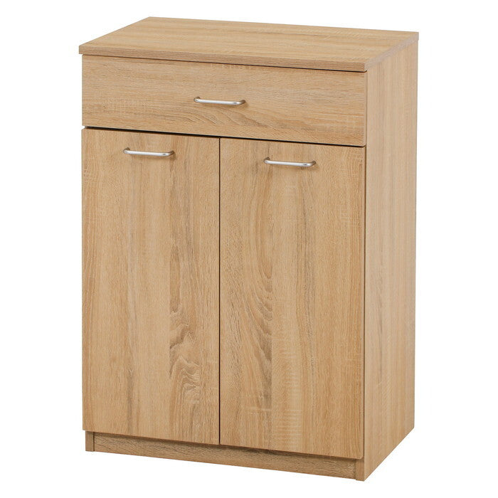 キャビネット スフィーダ NA ナチュラル 組立品 W600×D445-448×H850mm 22kg fj-74142の画像