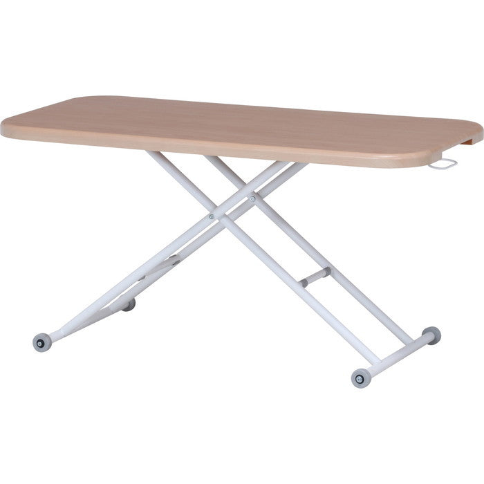 ガス昇降フリーテーブル ワイド ナチュラル HK-5011-527 NA fj-74711の画像