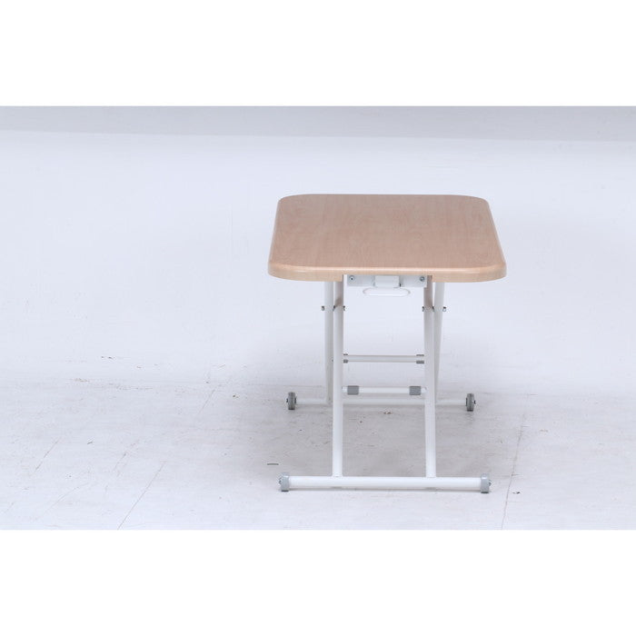 ガス昇降フリーテーブル ワイド ナチュラル HK-5011-527 NA fj-74711の画像