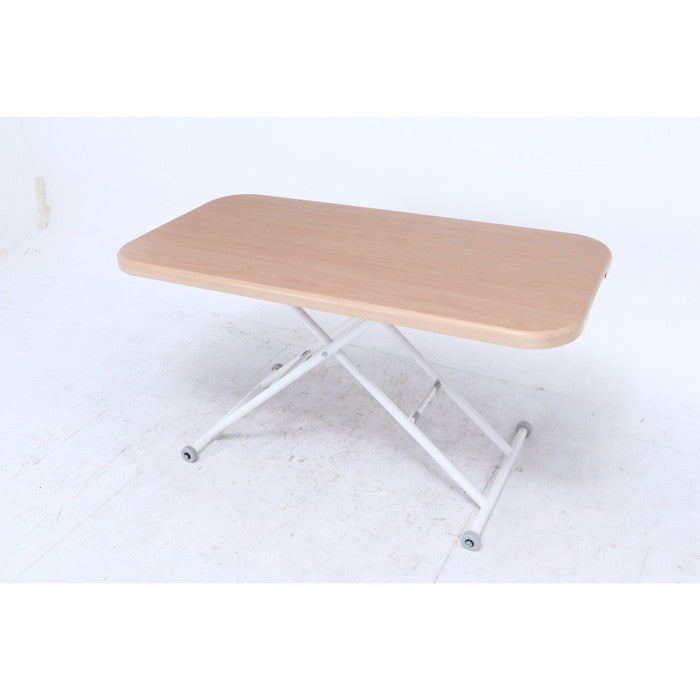 ガス昇降フリーテーブル ワイド ナチュラル HK-5011-527 NA fj-74711の画像