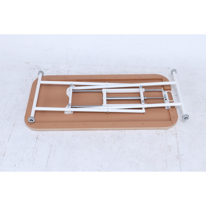 ガス昇降フリーテーブル ワイド ナチュラル HK-5011-527 NA fj-74711の画像