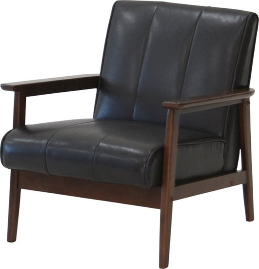 バイキャストPUソファー ラバーズ 1P ダークブラウン fj-77123の画像