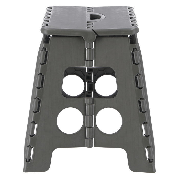 フォールディング ステップ スツール 折りたたみ 踏み台 H32cm KH カーキ 幅370×奥行300×高さ320 fj-77521の画像