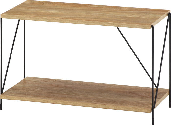 EZBOワイヤーラック2段 60幅 OAK NA オークナチュラル 幅620×奥行310×高さ387mm fj-77559の画像