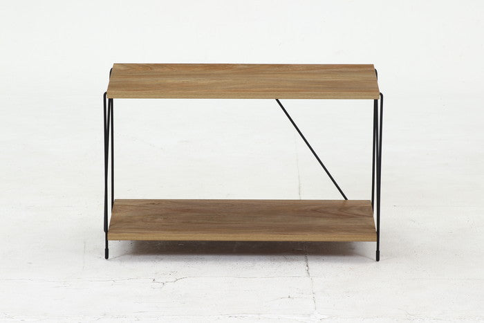 EZBOワイヤーラック2段 60幅 OAK NA オークナチュラル 幅620×奥行310×高さ387mm fj-77559の画像