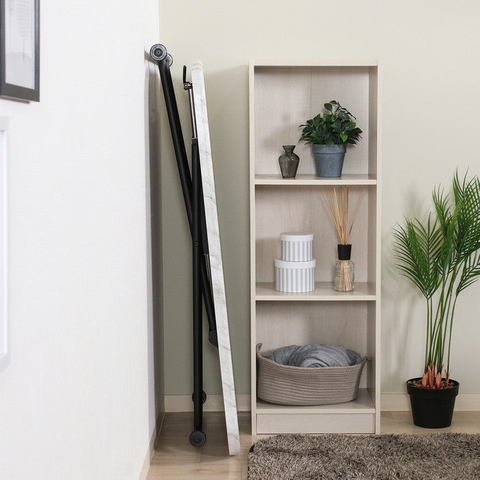 ガス昇降フリーテーブル ワイド 大理石 WH FB-HK-5011-51 大理石 ホワイト 幅1200×奥行600×高さ120?700mm fj-79503の画像