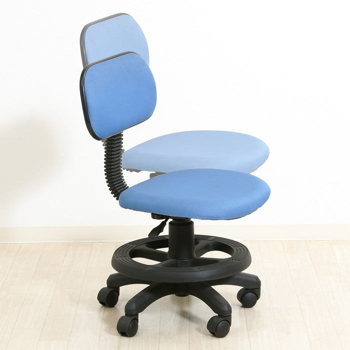 学童チェアー ブラック/ブルー ブルー 450 ×485 ×760?870 fj-82689の画像