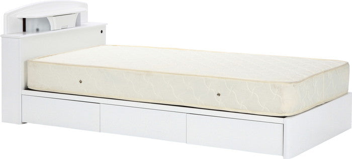 【大型配送】スプリングマットレス シングル アイボリー 970×1950×165 fj-83682の画像